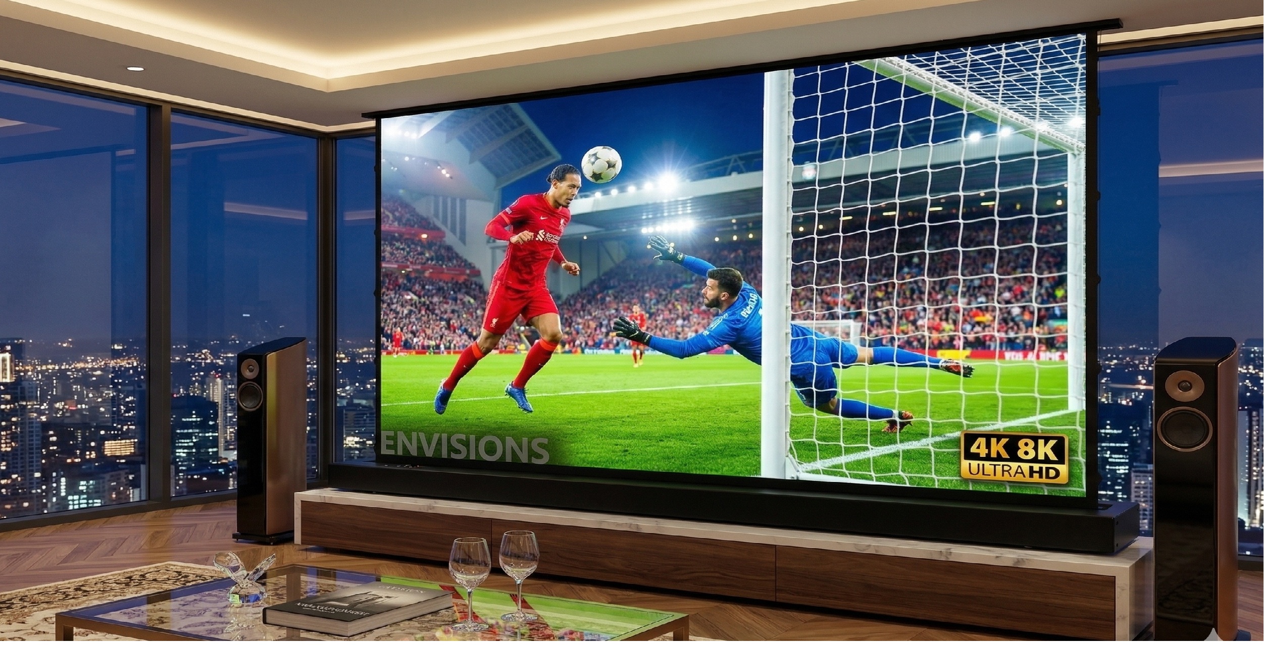 Floor Motorized Screen